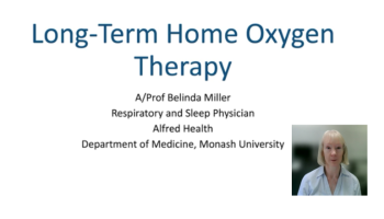 Long-term home oxygen therapy